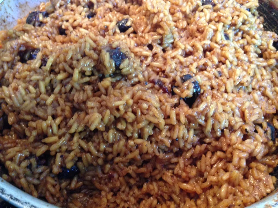 Arroz con coco, Caribbean-style coconut rice.