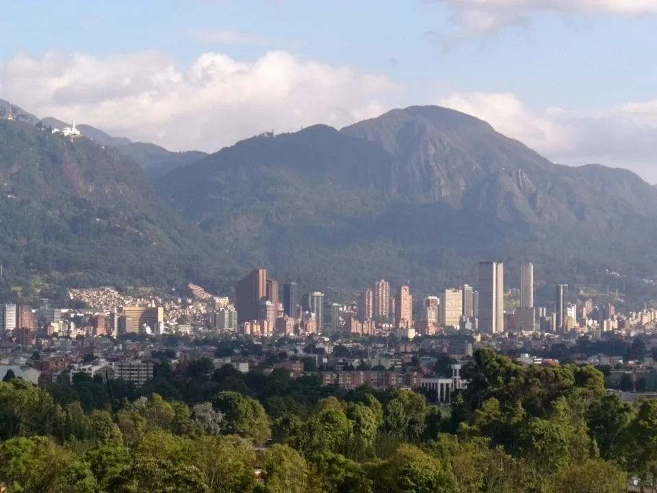 Bogotá and its eastern hills. Capture date not established in the source record.