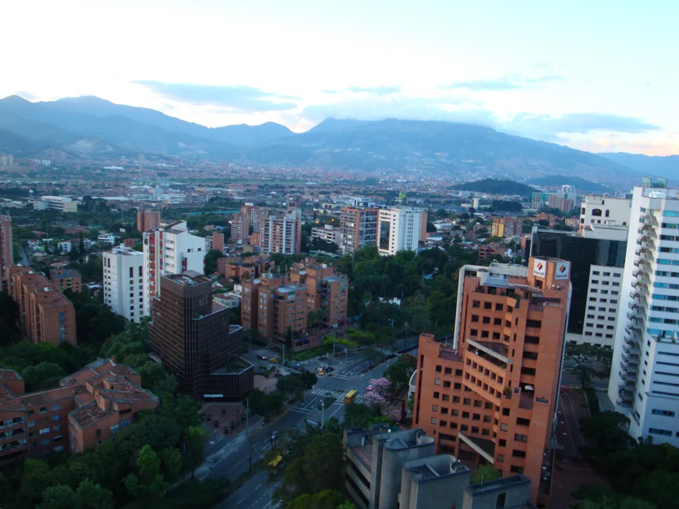 The Aburrá Valley viewed from El Poblado, Medellín (2009).